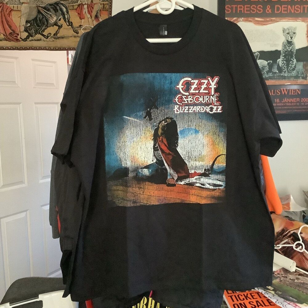 Ozzy Osbourne blizzard of ozz rare tee band metal art size XL